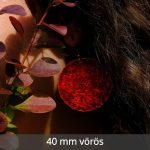 Kör fülbevaló - 40 mm, narancs