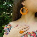 Ellipszis gyűrű - narancs